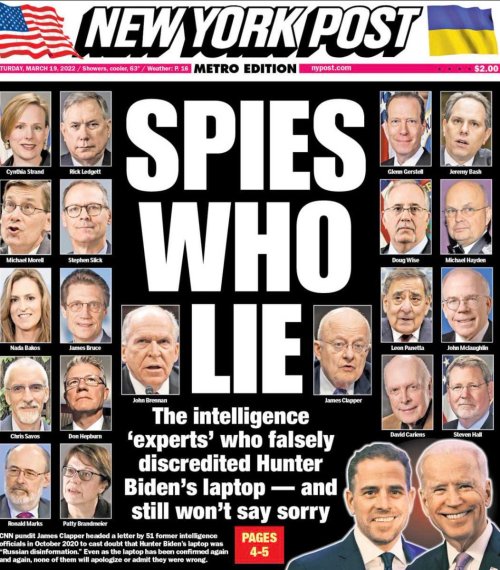 biden hunter laptop so called experts