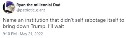 trump was feared by our corrupt establishment