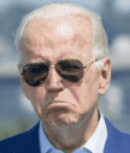 biden frowning