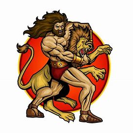 samson and lion