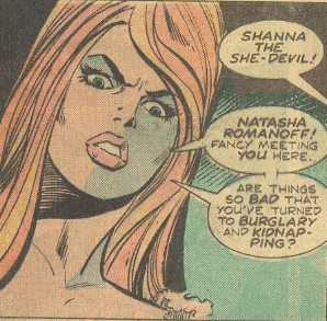 shanna facing black widow