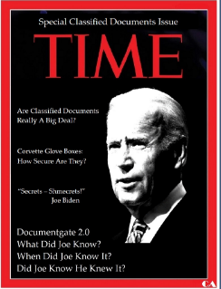 biden fake time cover