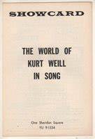 world of kurt weill