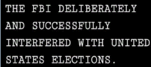 fbi election interference