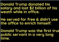 trump donated