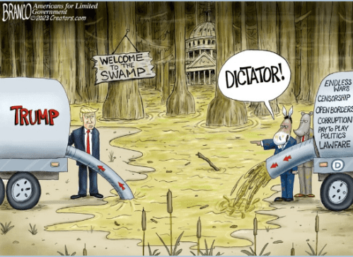 trump draining swamp