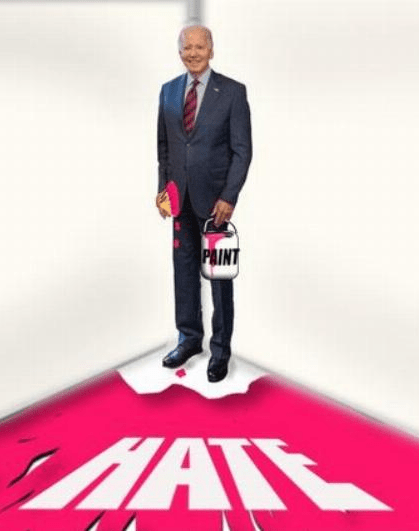 biden hated himself into a corner