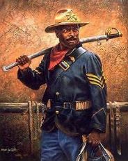 buffalo soldier painting