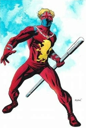 captain britain posing