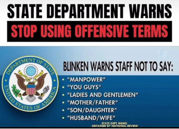 state department banning words
