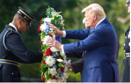 trump at arlington