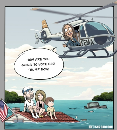 kamala in helicopter