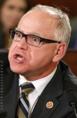 tim walz open mouth