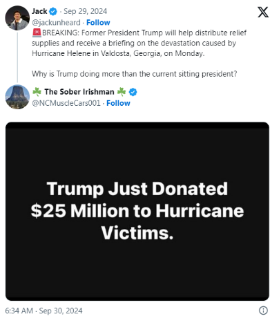 trump aid against helene