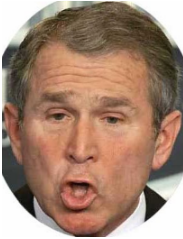 george w bush ape